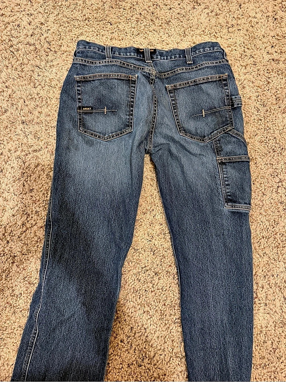 Ariat M4 Rebar Relaxed Boot Cut Jeans Men's Blue Jeans Waist 32/34